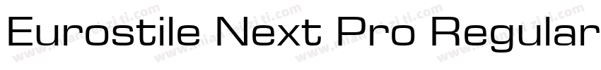 Eurostile Next Pro Regular字体转换